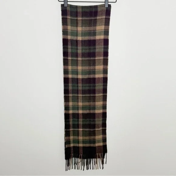 Barbour Cashmere Tartan Scarf outdoor preppy academia
